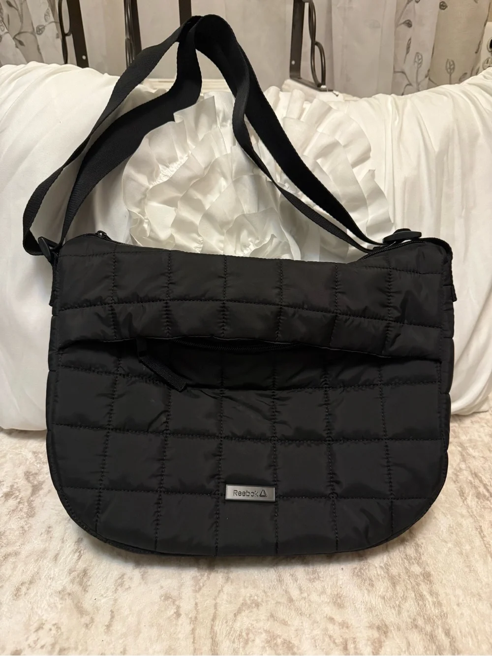Reebok Black Quilted Bag